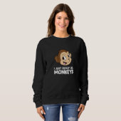Funny Monkey, ik hou van apen Trui (Voorkant volledig)