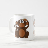Funny monkey koffiemok (Voorkant links)