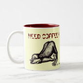 Funny monkey koffiemok tweekleurige koffiemok (Links)