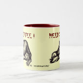 Funny monkey koffiemok tweekleurige koffiemok (Center)