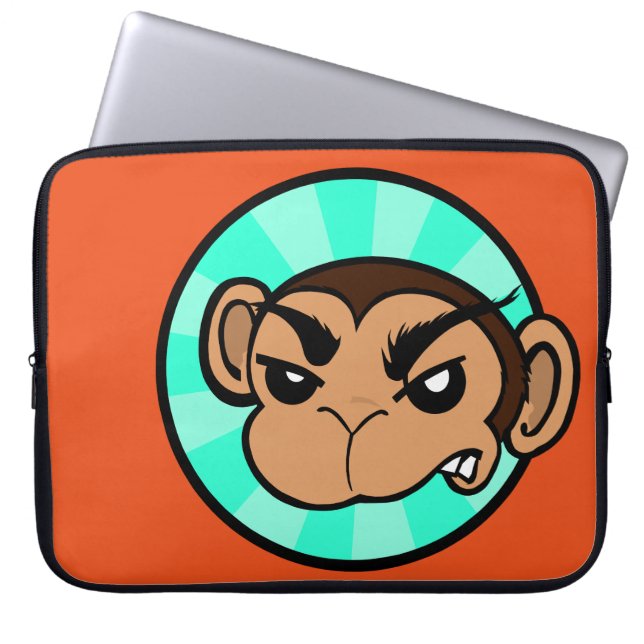 FUNNY MONKEY LAPTOP SLEEP SLEEVE (Voorkant)
