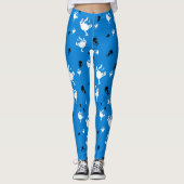Funny Monkey Leggings – Speelse Primate Print Yoga (Voorkant)