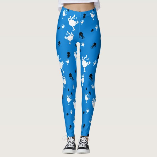 Funny Monkey Leggings – Speelse Primate Print Yoga (Voorkant)