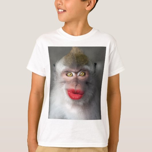 funny monkey lips t-shirt (Voorkant)