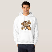 Funny Monkey Mannen Hoodie (Voorkant volledig)