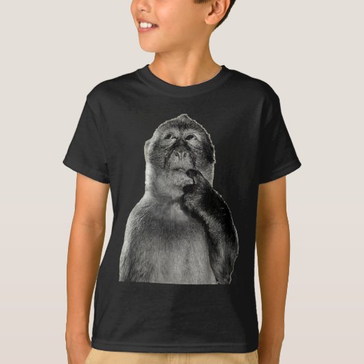 Funny Monkey Meme With Retro Odore Humor Art Style T-shirt (Voorkant)