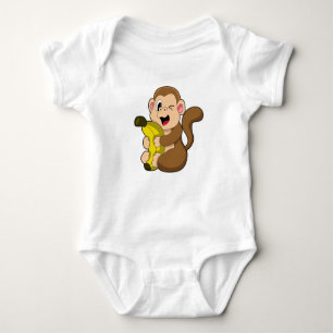 Funny Monkey met Banana Romper