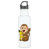 Funny Monkey met Banana Waterfles (Voorkant)