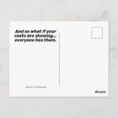 Funny Monkey met een Bad Hair Cut-Shelter op zijn  Briefkaart (Achterkant)