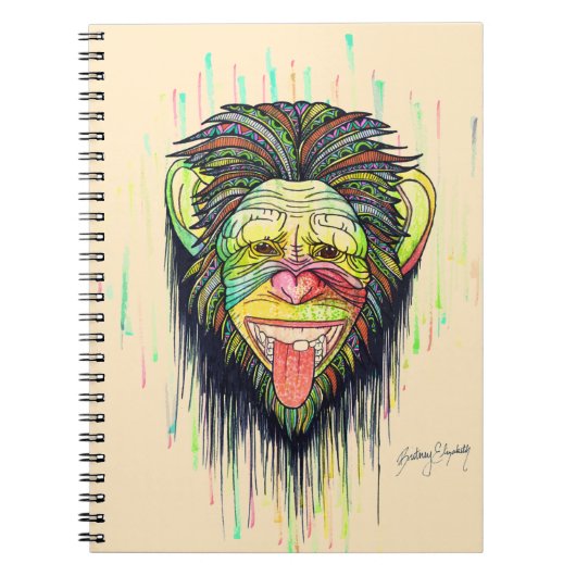 Funny Monkey Notitieboek (Voorkant)
