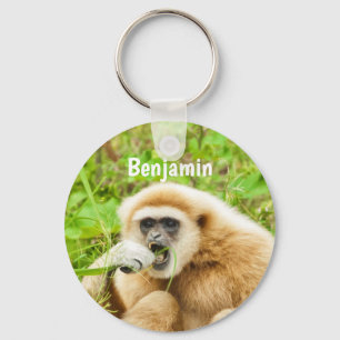 Funny Monkey Personalized Kinder Name Sleutelhange Sleutelhanger