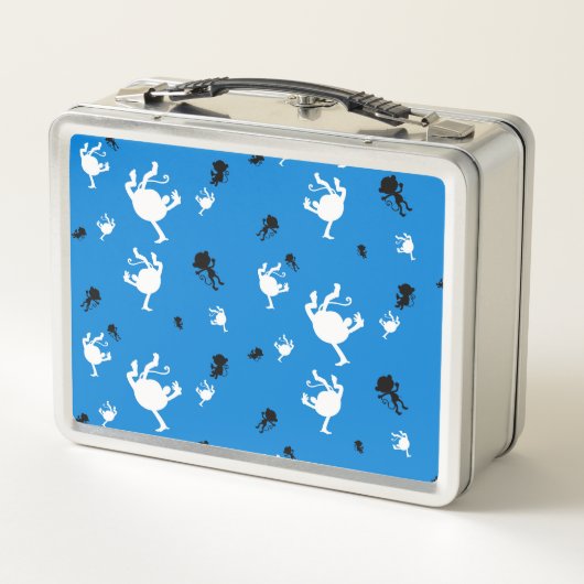 Funny Monkey Personalized Metal Lunch Box (Achterkant)