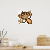 Funny Monkey Poster (Keuken)