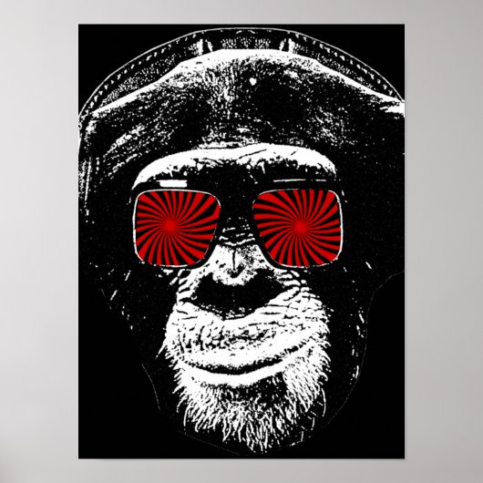 Funny monkey poster (Voorkant)
