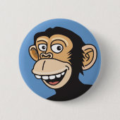 Funny MONKEY Ronde Button 5,7 Cm (Voorkant)