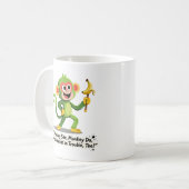 Funny Monkey See Monkey Do Graphic Koffiemok (Voorkant links)