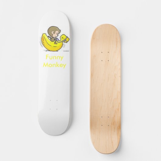 Funny Monkey Skateboard (Voorkant)