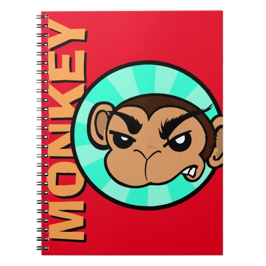 FUNNY MONKEY SPIRAAL NOTITIEBOEK (Voorkant)