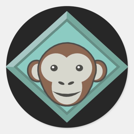 Funny Monkey Stickers (Voorkant)