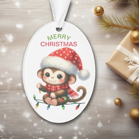 Funny Monkey String Lights Kinder Kerst Ornament