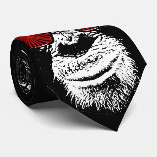 Funny monkey stropdas (Opgerold)