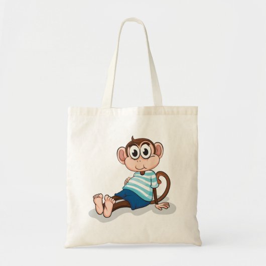 Funny Monkey Tote Bag (Voorkant)