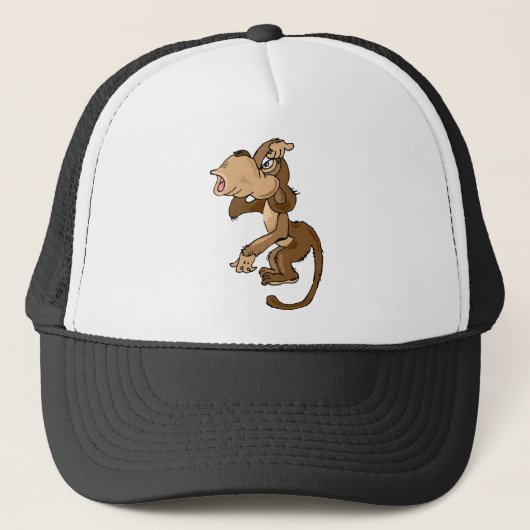 Funny Monkey Trucker Pet (Voorkant)