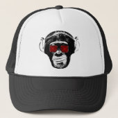Funny monkey trucker pet (Voorkant)