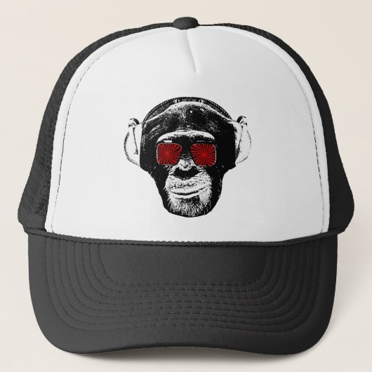 Funny monkey trucker pet (Voorkant)