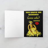 Funny Monkey Valentijnsdag Feestdagen Kaart (Binnen)