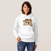 Funny Monkey Womens Hoodie (Voorkant volledig)