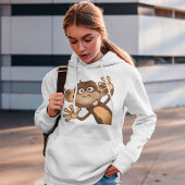 Funny Monkey Womens Hoodie