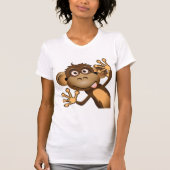 Funny Monkey Womens T-Shirt (Voorkant)