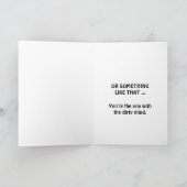 Funny Monkeys Happy Birthday Dirty Mind Card Feestdagen Kaart (Binnen)