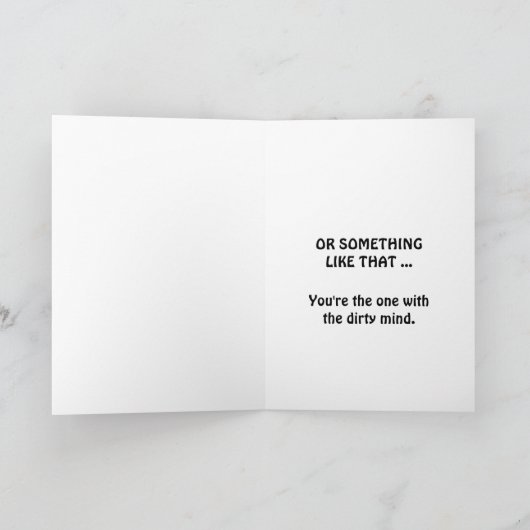 Funny Monkeys Happy Birthday Dirty Mind Card Feestdagen Kaart (Binnen)