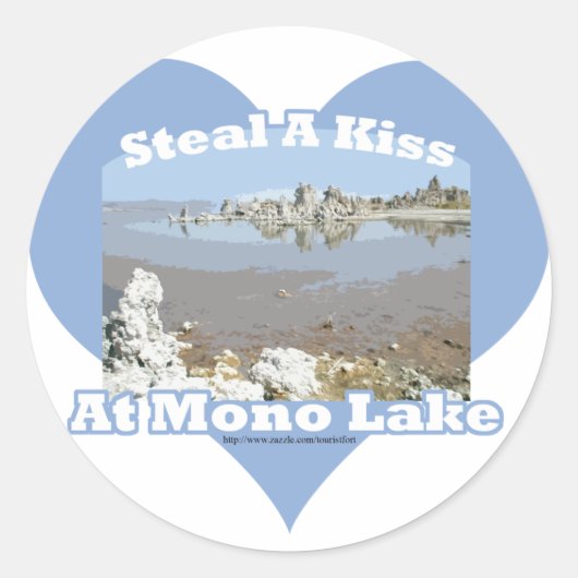 Funny Mono Lake Gezegde Ronde Sticker (Voorkant)