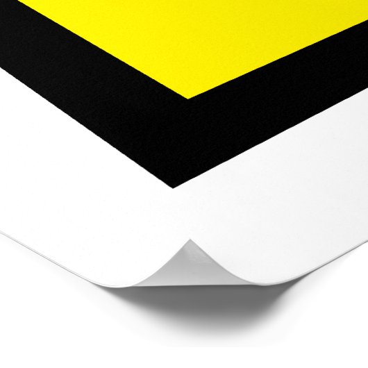 Funny Monogram Letter A Poster (Hoek)