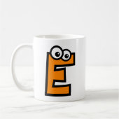 Funny Monogram Letter E Koffiemok (Links)