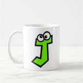 Funny Monogram Letter J Koffiemok (Links)