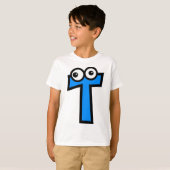 Funny Monogram Letter T T-shirt (Voorkant volledig)