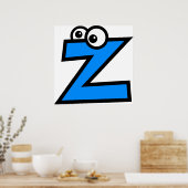 Funny Monogram Letter Z Poster (Keuken)