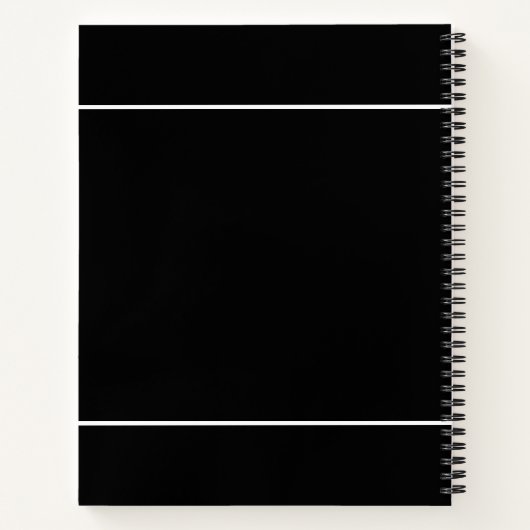 Funny Monogrammed Golf Log – Par Tee Black Golfer Notitieboek (Achterkant)