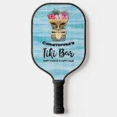 Funny Monogrammed Tiki Bar Pickleball Paddle (Voorkant)