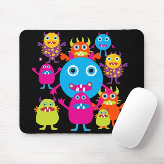 Funny Monster Bash Cute Creatparty Muismat (Met muis)