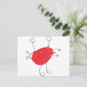 Funny Monster Briefkaart (Staand voorkant)