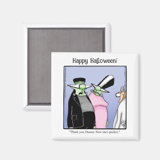 Funny Monster Humor Magnet (Voorkant / Achterkant)