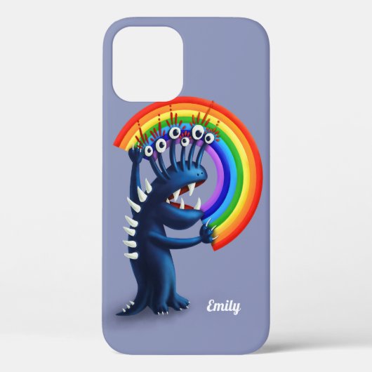 Funny Monster Pride Rainbow Naam Case-Mate iPhone Case (Achterkant)