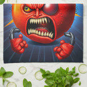 Funny Monster Red Tomato Boxer Theedoek (Gevouwen)