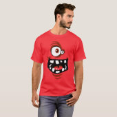 Funny Monster T-shirt red (Voorkant volledig)
