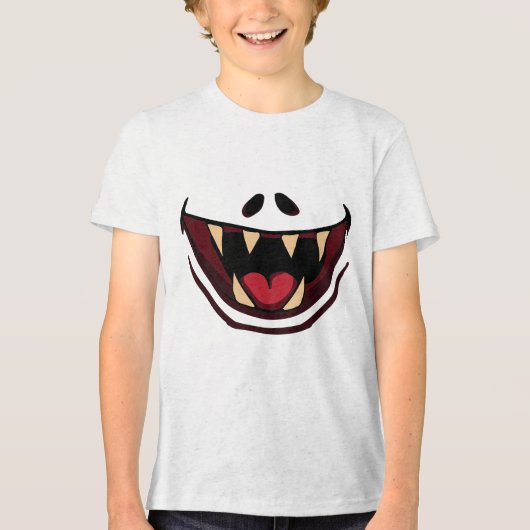 Funny Monster Tri-Blend Shirt (Voorkant)